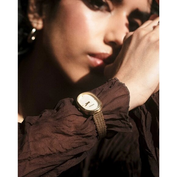 Breda Jane Watch in Gold White New with Box Womens Pearl - Picture 16 of 16